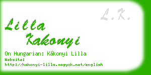 lilla kakonyi business card